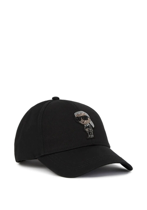 Karl Lagerfeld Ikon rhinestone cap - Black