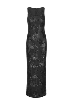 ROTATE BIRGER CHRISTENSEN floral-pattern maxi dress - Black