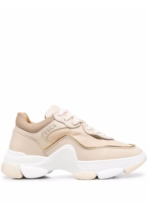 Furla chunky lace-up sneakers - Neutrals