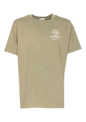 Family First crew neck logo-print T-shirt - Green