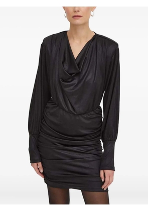 Gestuz cowl neck gathered dress - Black