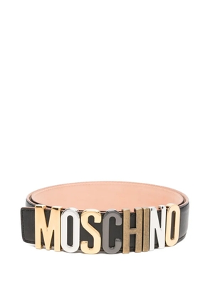 Moschino logo-lettering belt - Black