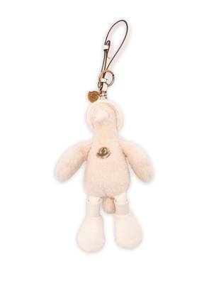 Moncler MonDuck textured keyring - Neutrals