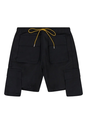 RHUDE drawstring cargo shorts - Black