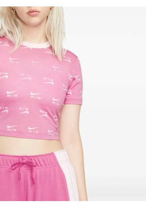 Nike printed short-sleeve 'Pink/White' top