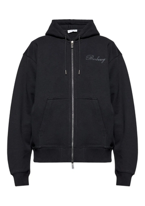 Burberry zip-up logo hoodie - Black