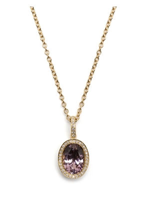 Octavia Elizabeth 18kt yellow gold tourmaline and diamond necklace