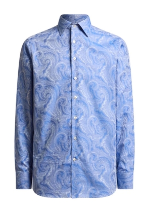 ETRO paisley jacquard shirt - Blue