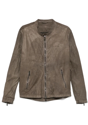 Giorgio Brato leather jacket - Grey