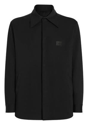 Dolce & Gabbana logo-plaque shirt jacket - Black