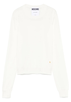 Moschino fine-knit sweater - White