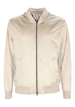 Herno stand-collar welt-pocket bomber jacket - Neutrals