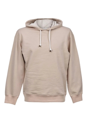 Brunello Cucinelli drawstring-hood cotton hoodie - Neutrals