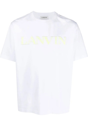 Lanvin raised-logo cotton T-shirt - White