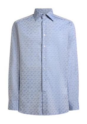 ETRO micro paisley motif-shirt - Blue