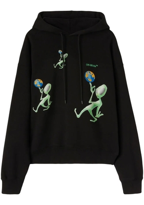Off-White Alien Arrow Skate Hoodie - Black