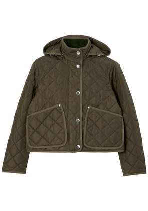 Burberry quilted classic-hood jacket - Green