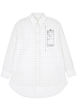 MM6 Maison Margiela polka dot-print cotton shirt - White