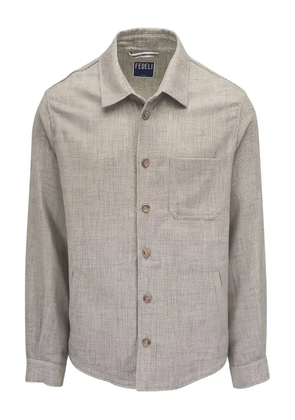 Fedeli buttoned pocket overshirt - Neutrals