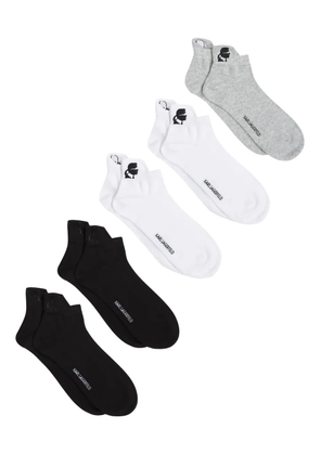 Karl Lagerfeld Kameo logo socks (pack of five) - Black