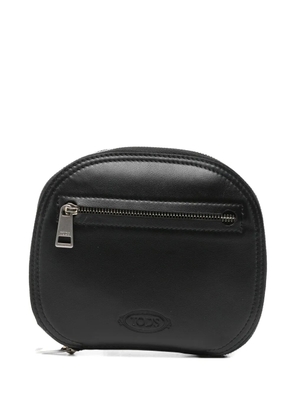 Tod's wallet-appliqué tote bag - Black