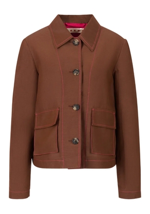 Marni long-sleeve jacket - Brown