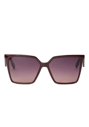 Karl Lagerfeld logo square-frame sunglasses - Brown