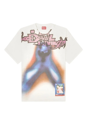 Diesel T-Boxt-V13 printed short-sleeved T-shirt - White
