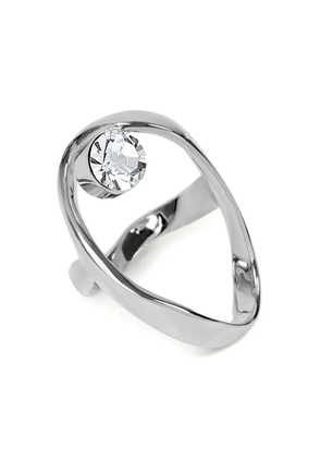 DRIES VAN NOTEN waved jewel ring - Silver