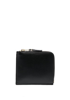 Comme Des Garçons Wallet checkerboard-lining leather wallet - Black