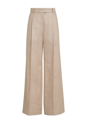 Brunello Cucinelli pleated Monili-detail trousers - Neutrals