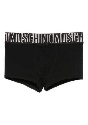 Moschino logo-waistband swim trunks - Black
