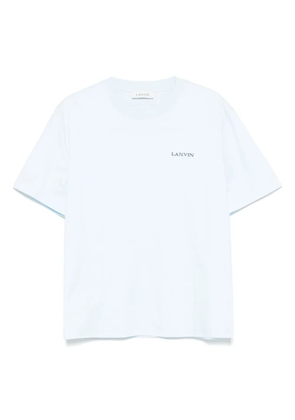 Lanvin logo-embroidered T-shirt - Blue
