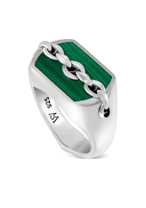 Stephen Webster Inline Signet logo-engraved ring - Silver