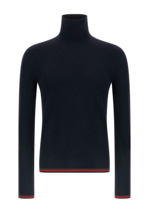Gucci high-neck ribbon Web sweater - Blue