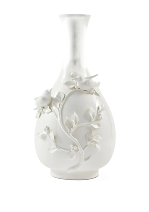 POLSPOTTEN bird-adorned porcelain vase - Blue