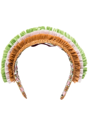 La DoubleJ Halo raffia hairband - Neutrals