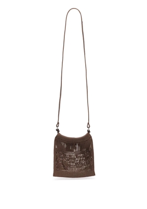 LEMAIRE filt net messenger bag - Brown