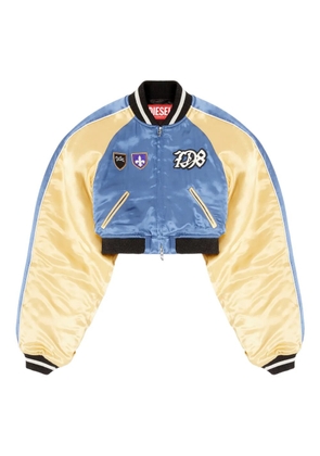 Diesel G-OSPEL-CP appliqué bomber jacket - Blue