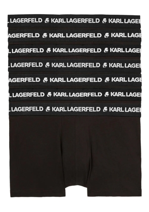 Karl Lagerfeld logo-waistband boxers (pack of seven) - Black
