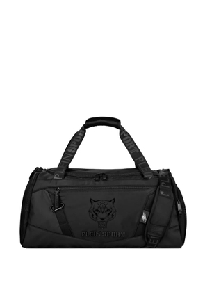 Plein Sport embossed-logo gym bag - Black