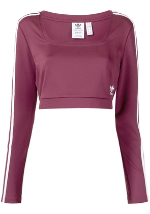 adidas cropped square-neck sweatshirt - Red
