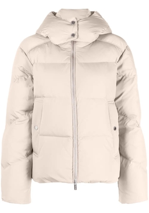 Woolrich detachable-hood padded jacket - Neutrals