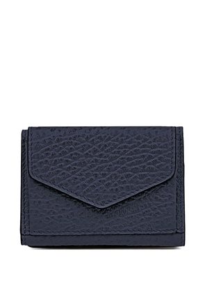 Maison Margiela embossed leather snap wallet - Blue
