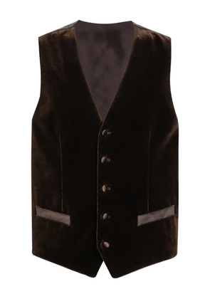 Dolce & Gabbana velvet waistcoat - Brown
