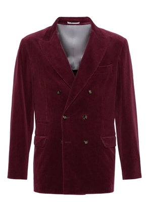 Brunello Cucinelli corduroy blazer - Red