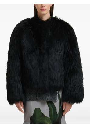 Marni shearling fluffy jacket - Black