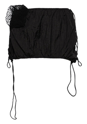 Isa Boulder Chute drawstring miniskirt - Black