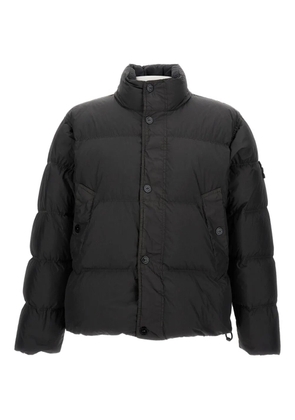 Stone Island high-neck padded coat - Black