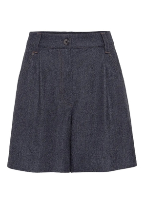 Brunello Cucinelli virgin wool knee-length shorts - Grey
